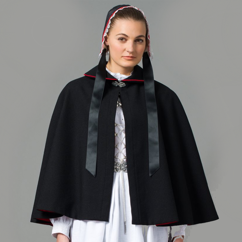 Materialpakke Cape Vestfold Husflidslags kvinnebunad 56 modell - Bilde 4