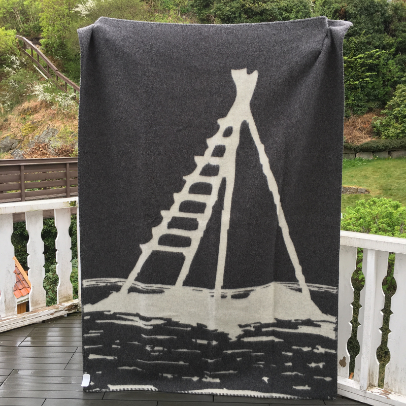 Laksestigen pledd koksgrå - Bilde 3