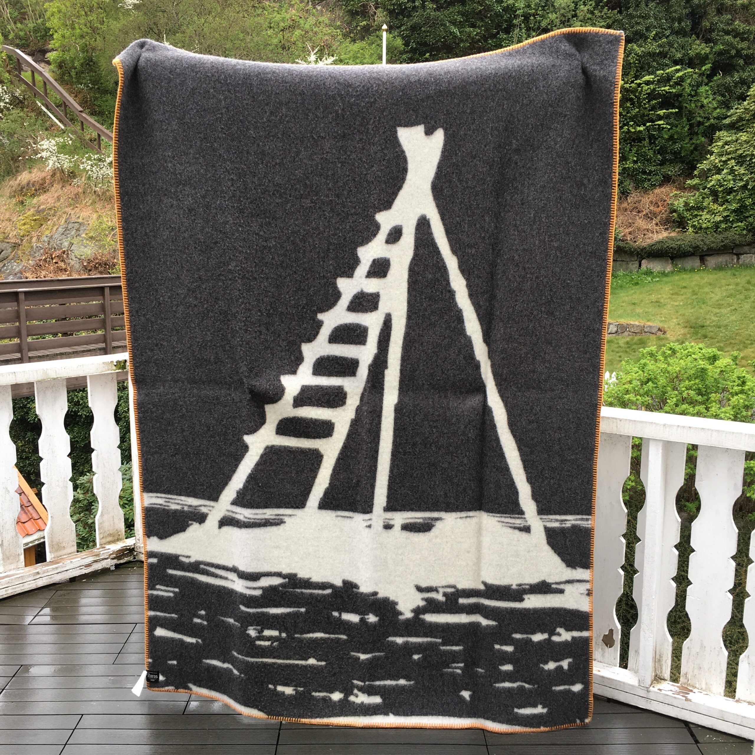 Laksestigen pledd koksgrå - Bilde 4