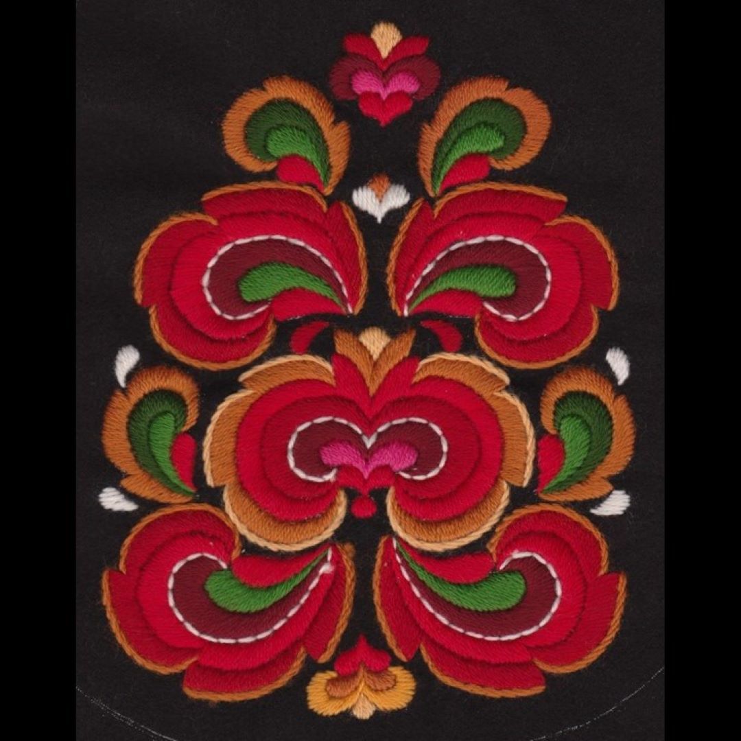 Materialpakke til brodert veske til bunad fra Nedre Hallingdal - Bilde 3