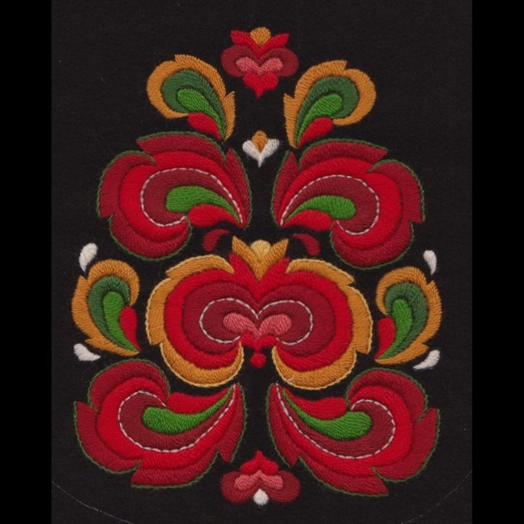 Materialpakke til brodert veske til bunad fra Nedre Hallingdal - Bilde 4