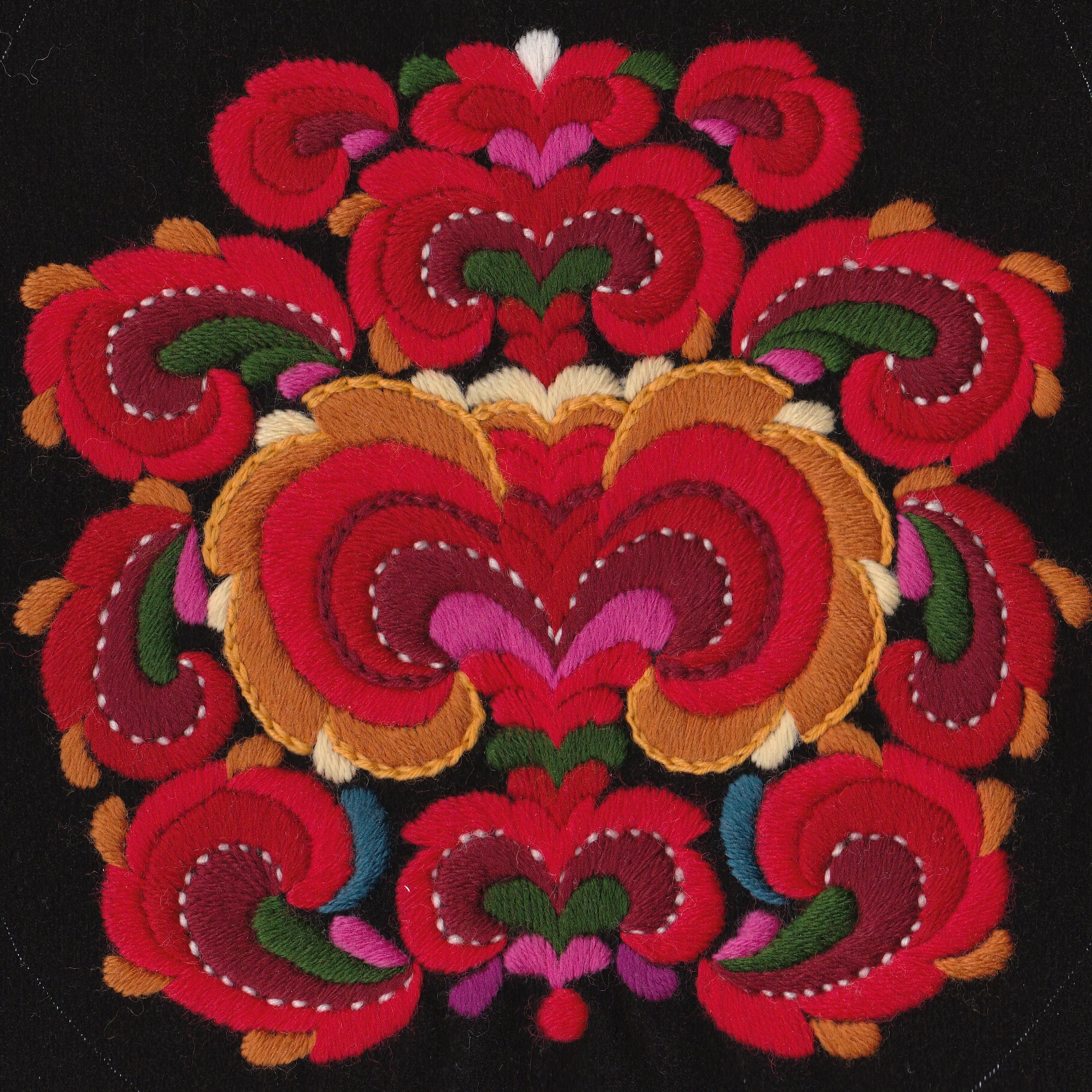 Materialpakke til brodert veske til bunad fra Nedre Hallingdal - Bilde 5