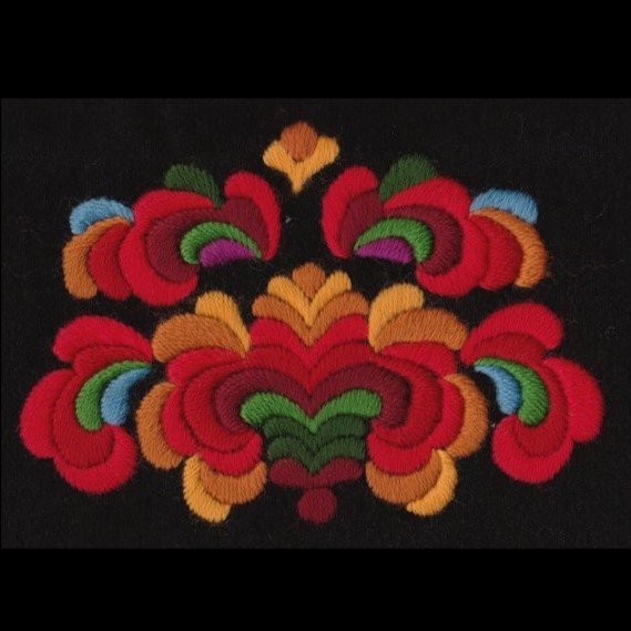 Materialpakke til brodert veske til bunad fra Øvre Hallingdal