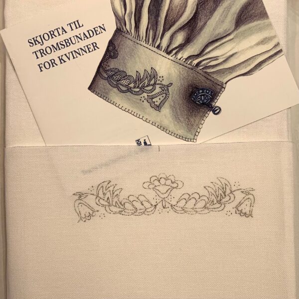 MATERIALPAKKE, SKJORTE TIL TROMSBUNADEN FOR KVINNER