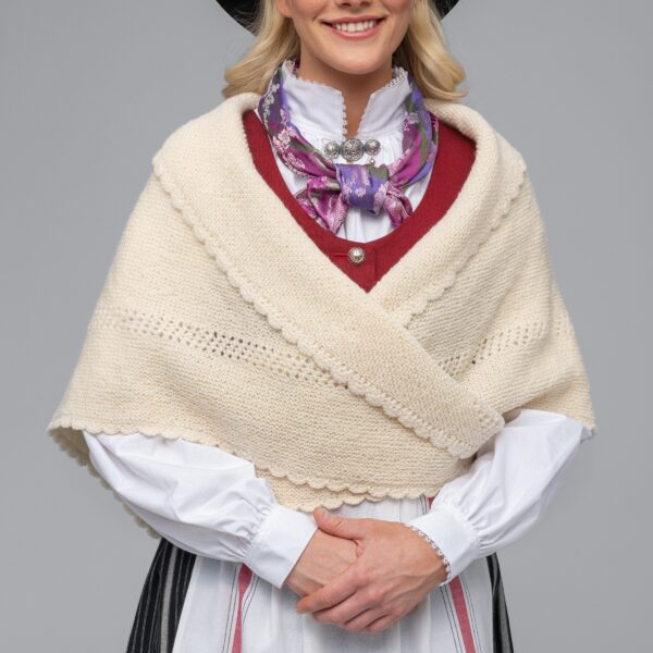 STRIKKEPAKKE, SJAL TIL TROMSBUNADEN FOR KVINNER