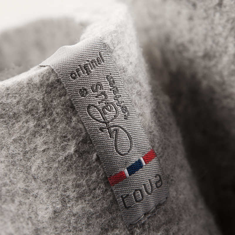 Grå tøfler i filt herre- den orginale Haustøffelen - Bilde 15