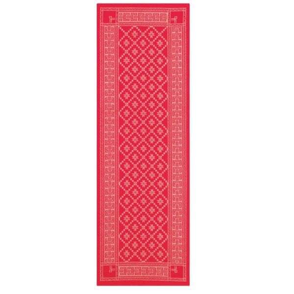 Åttebla 50x150 cm rød