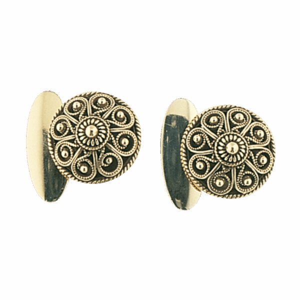 Mansjettknappar Telemark filigran, gamalforgylt