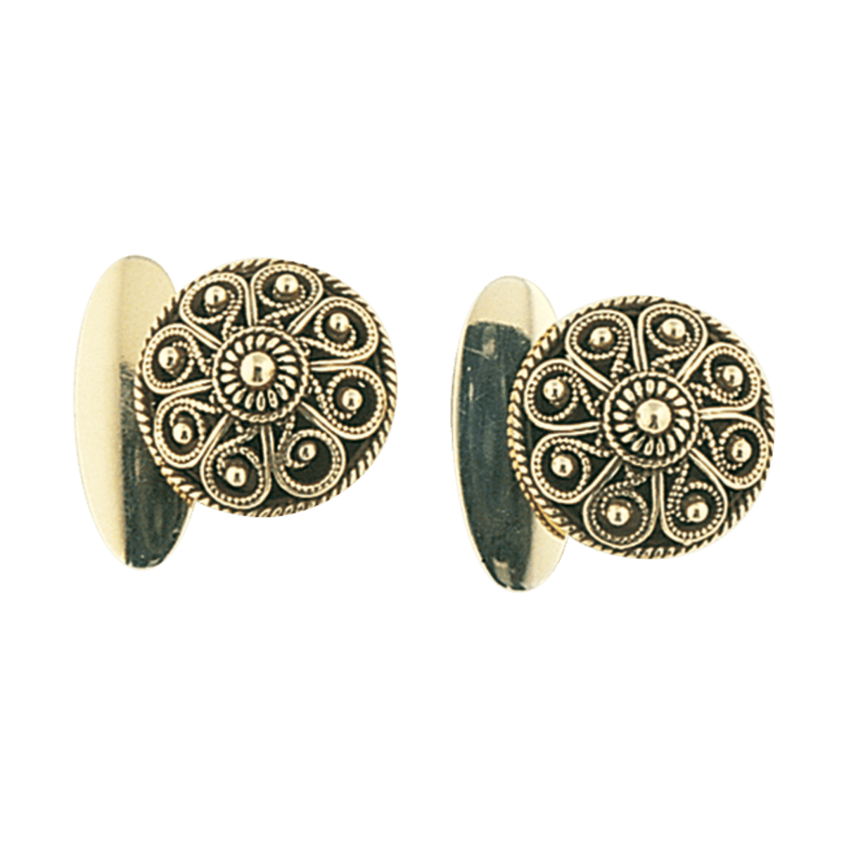 Mansjettknappar Telemark filigran, gamalforgylt - Bilde 1