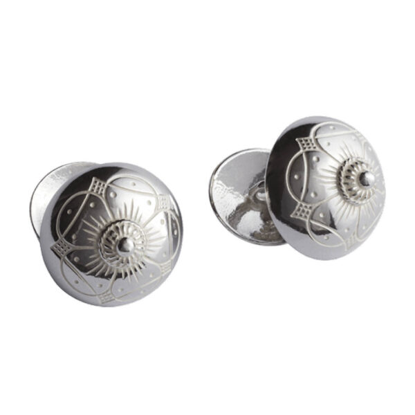 Mansjettknappar Agder, kvit