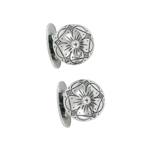 Mansjettknappar med stivt mellomstykke, oksidert