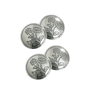 Mansjettknappar Nordland gravert dobbel, oksidert