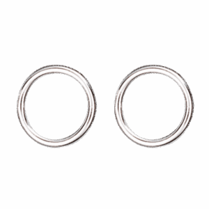 Maljering 13 mm par, kvit