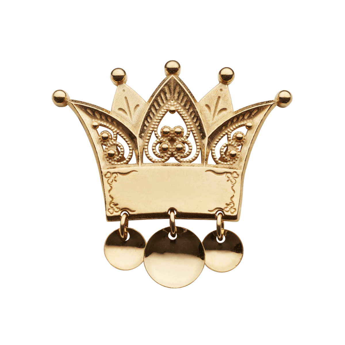 17.mai-sløyfepin 2i1 med graveringsfelt, forgylt - Bilde 3