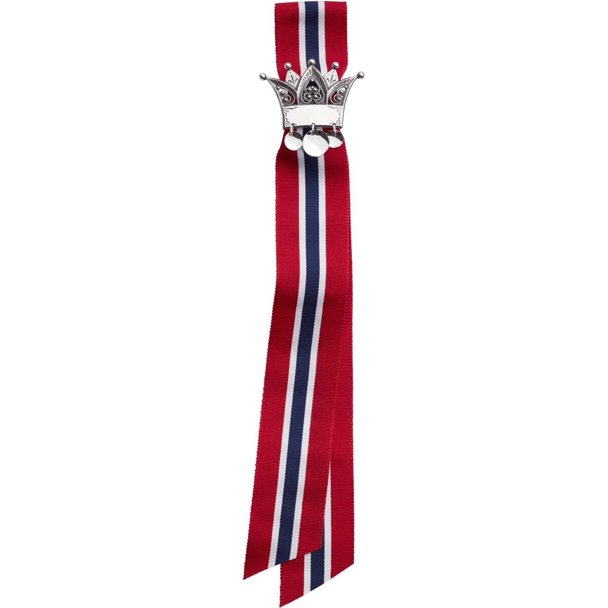 17.mai-sløyfepin 2i1 med graveringsfelt, oksidert - Bilde 2