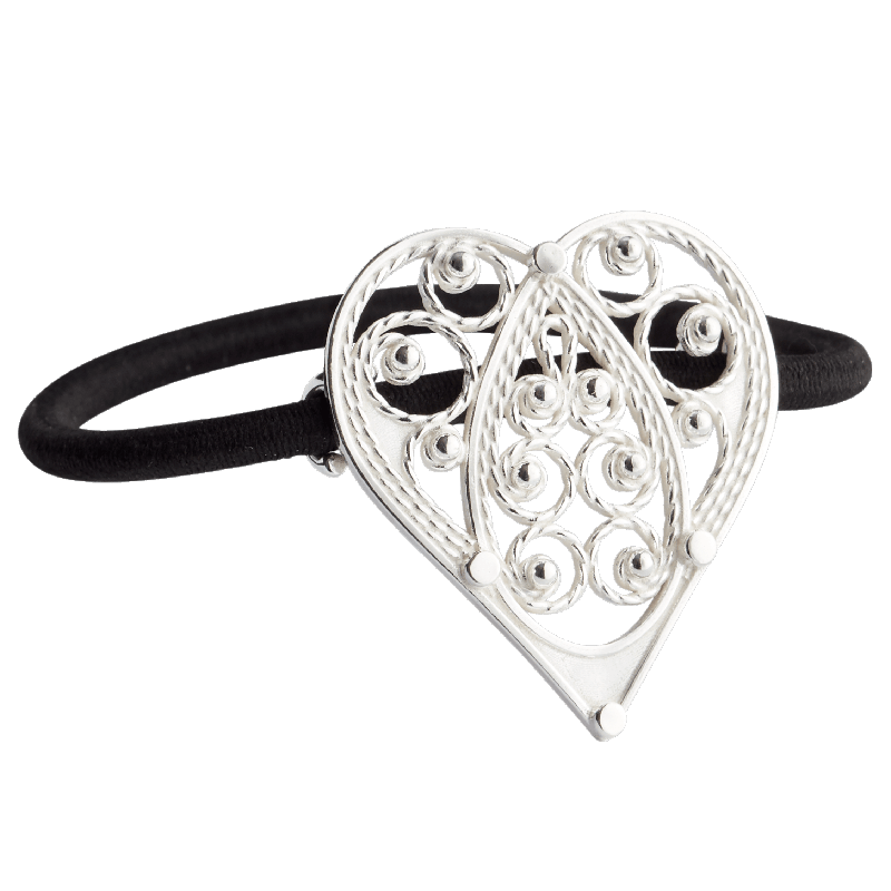 Hårstrikk - Hjartefiligran, kvit - Bilde 1