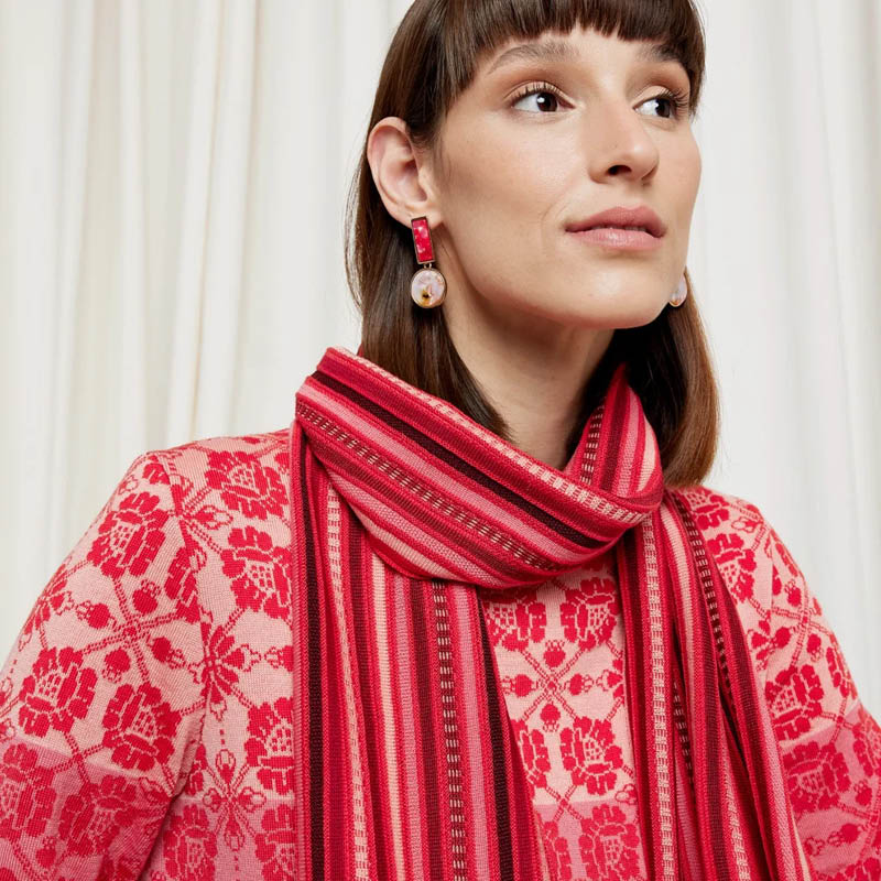 Ann Mari skjerf burgunder - Bilde 1