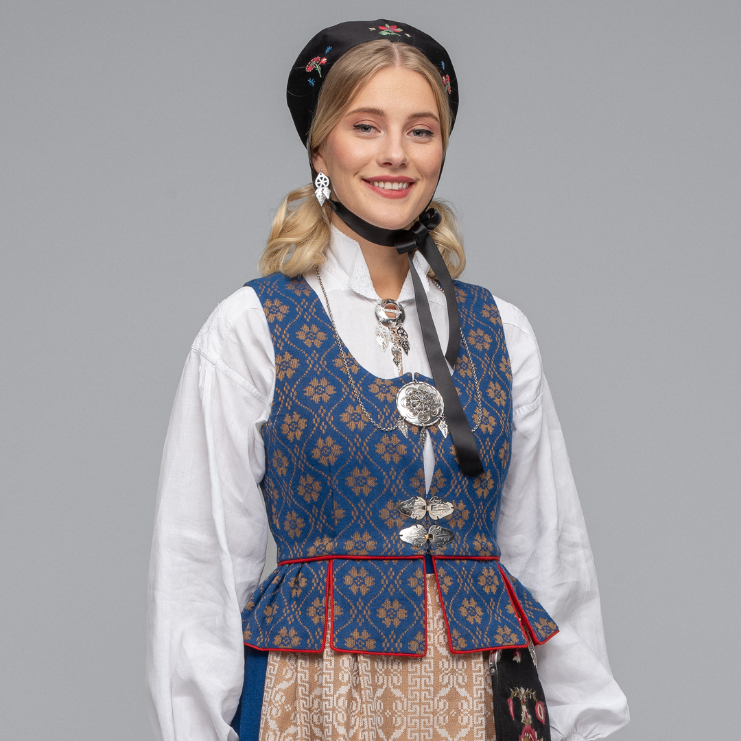 Blå Trønderbunad gloria - Bilde 1