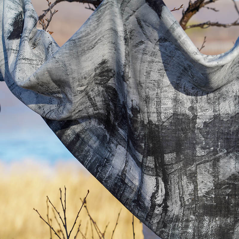 Skjerf OVER THE SEVEN SEAS/ BLACK AND WHITE - Bilde 5