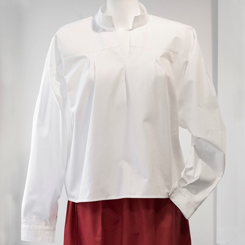 Bunadskjorte m/ståkrage, dame - Bilde 3