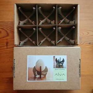 Eggeholder med horn motiv, 6pk - Bilde 3