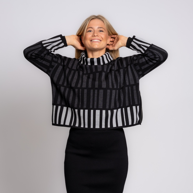 Genser kort sort/mørk grå/lys grå - Bilde 1