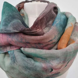 Sjal i lin/modal/silke - Bilde 4