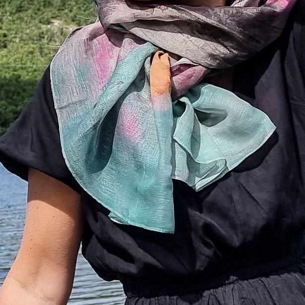 Sjal i lin/modal/silke - Bilde 1