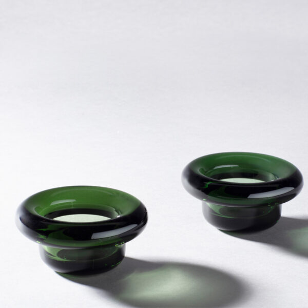 SIRKEL telysholder grønn