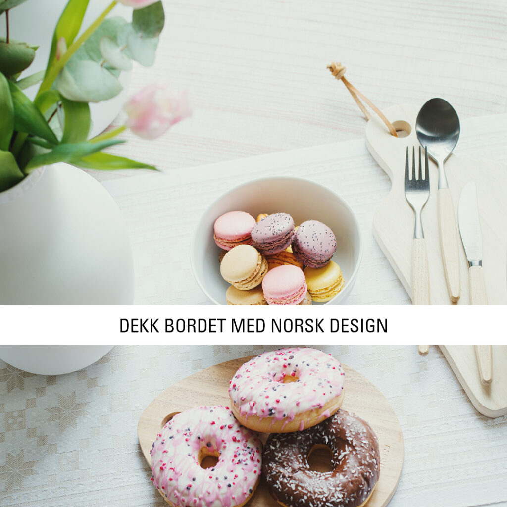 skåler og bestikk fra husfliden