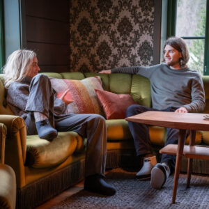 Grå tøfler i filt herre- den orginale Haustøffelen - Bilde 3