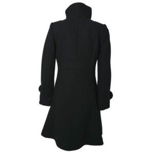 Helle tovet ullkåpe sort - Bilde 3