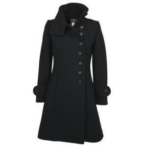 Helle tovet ullkåpe sort - Bilde 2