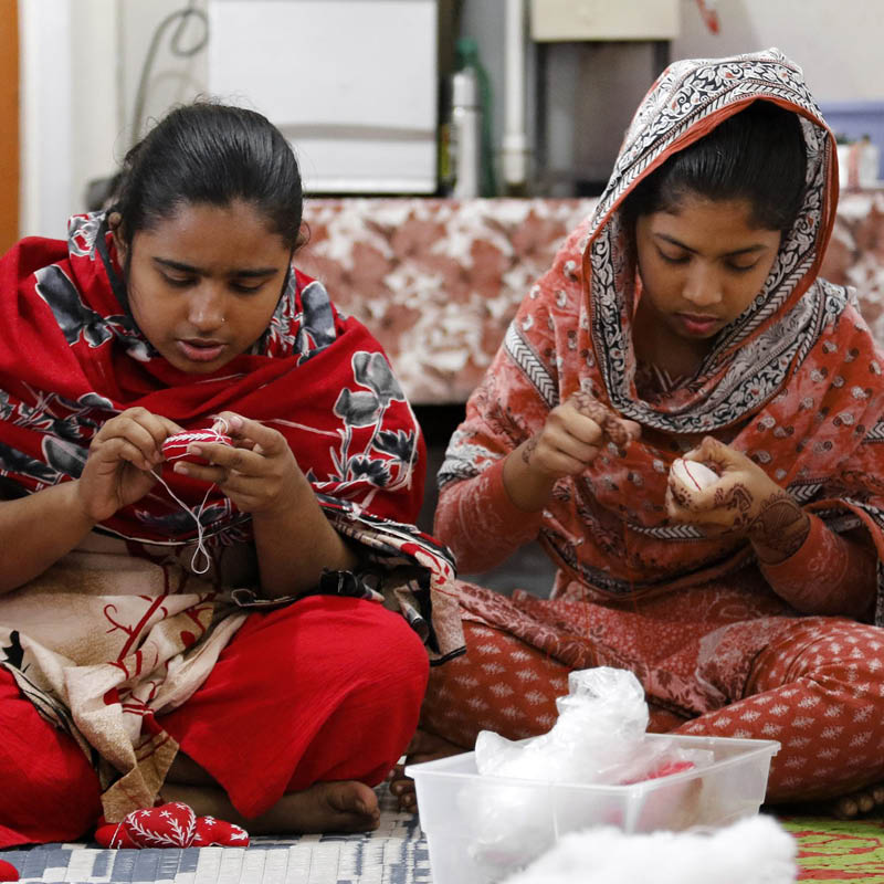 Broderte hjerter, 2 pk - Bilde 4