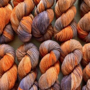 HØSTLØV – Håndfarget Finull 100g - Bilde 2