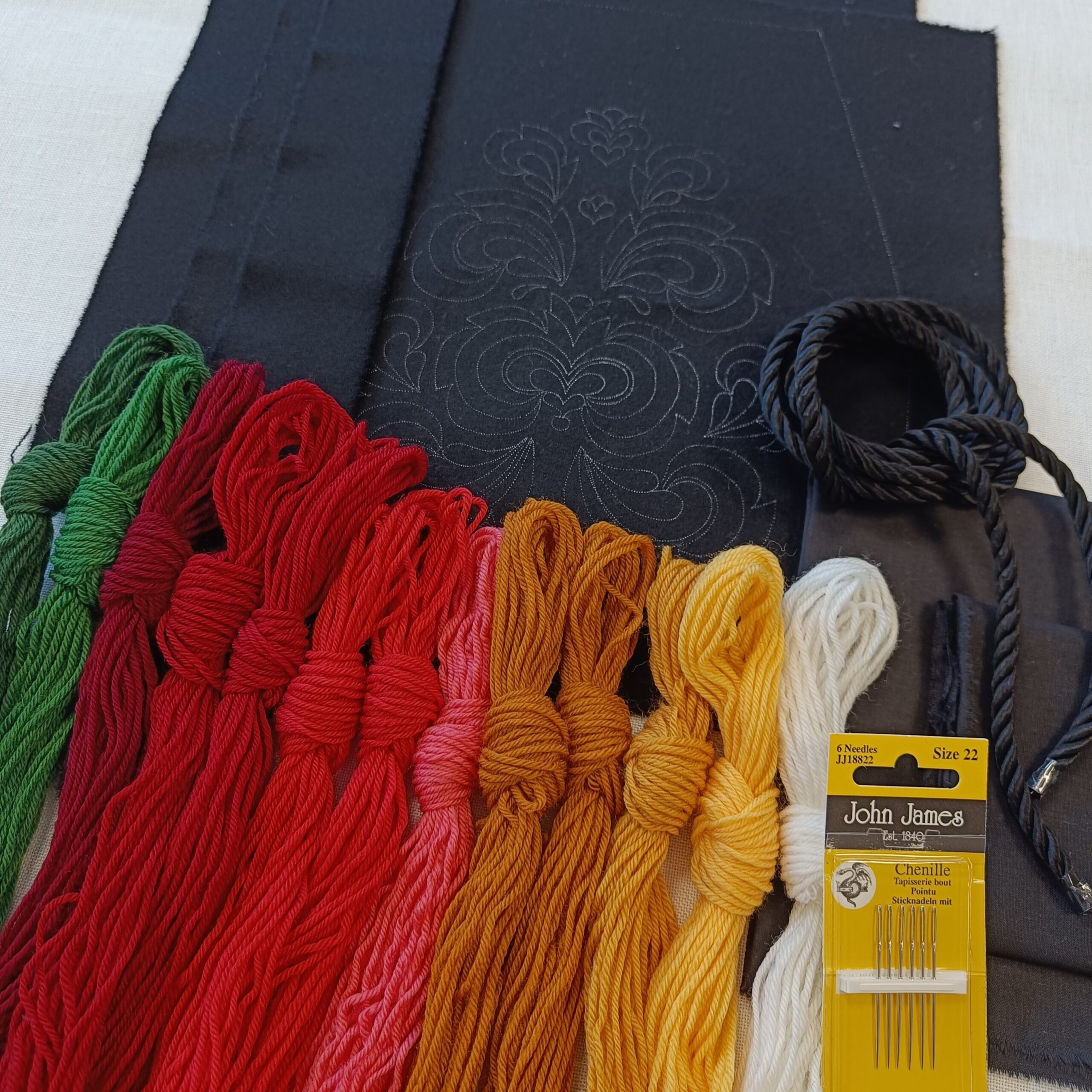 Materialpakke til brodert veske til bunad fra Nedre Hallingdal - Bilde 2