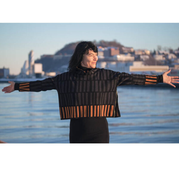 Skjørt ensfarget sort