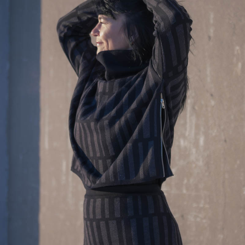 Genser kort sort/grå, fra Duodu - Bilde 3