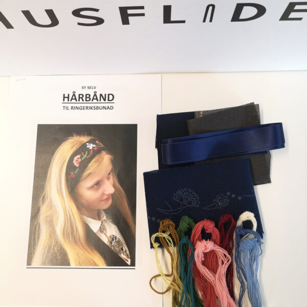 Materialpakke hårbånd til Ringeriksbunad