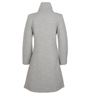 Helle tovet ullkåpe lys grå - Bilde 3