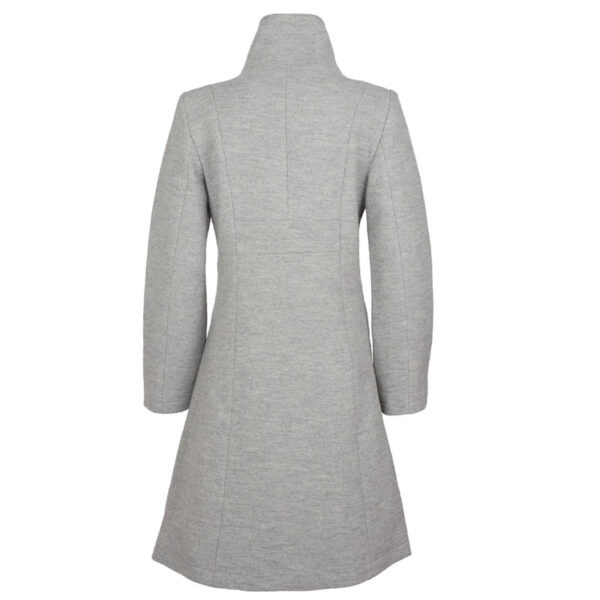 Helle tovet ullkåpe lys grå