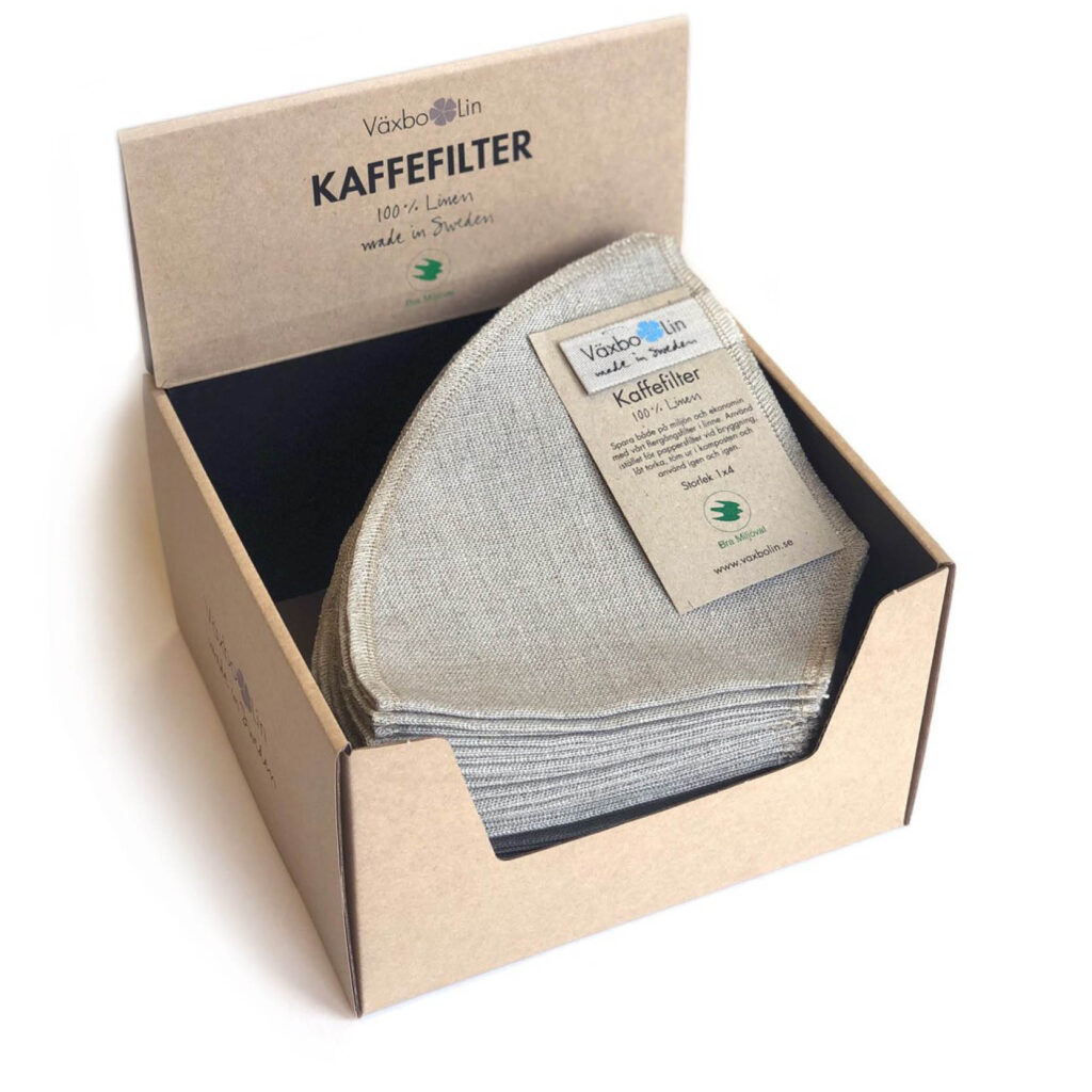 Kaffefilter i 100% lin