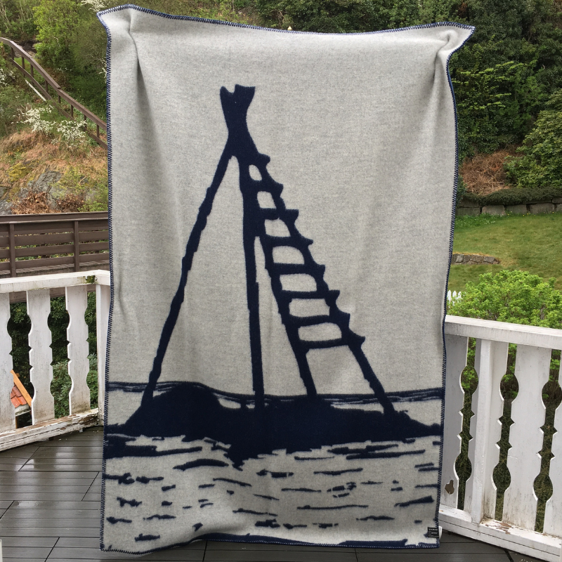 Laksestigen pledd blå - Bilde 2