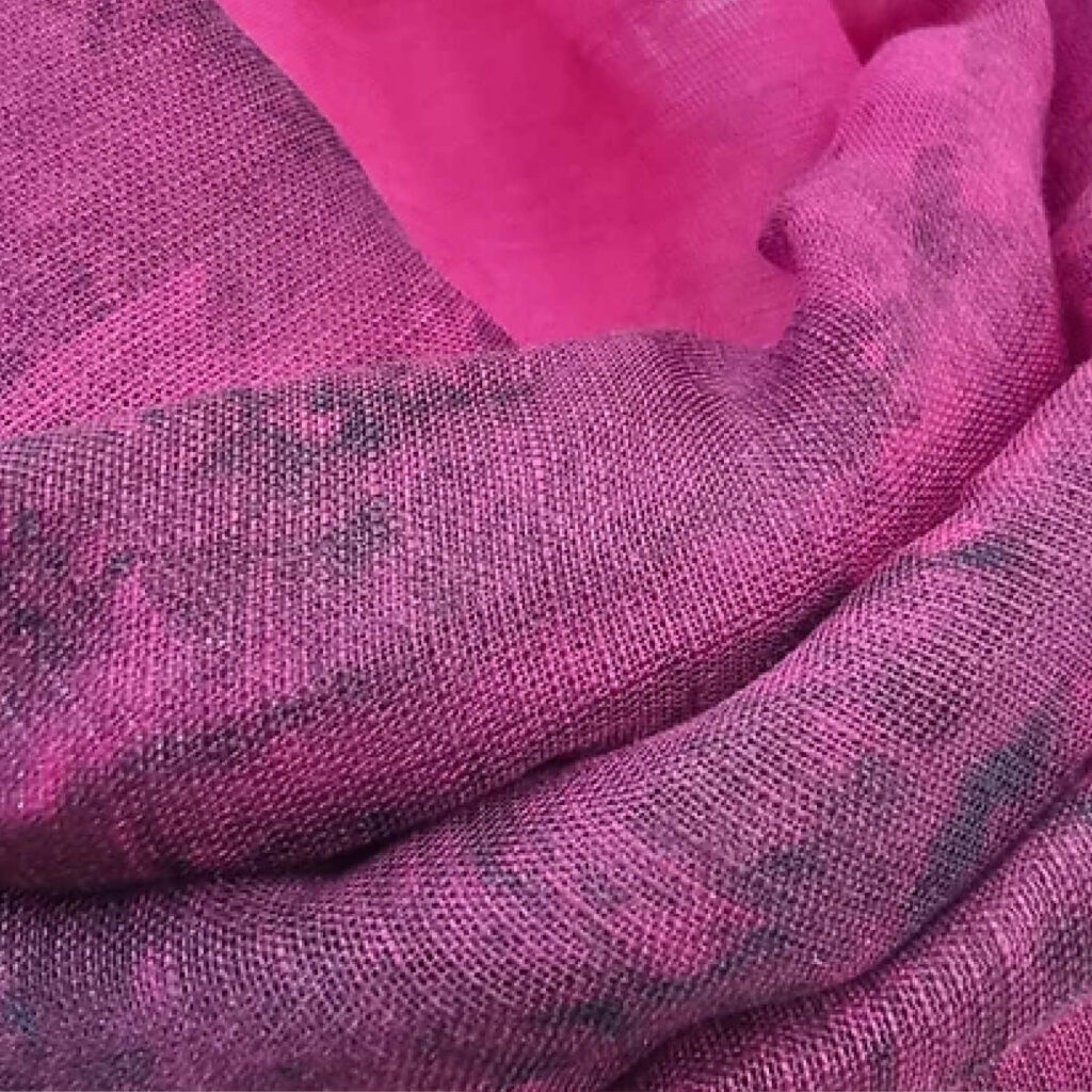 Skjerf Magenta i lin/modal/silke