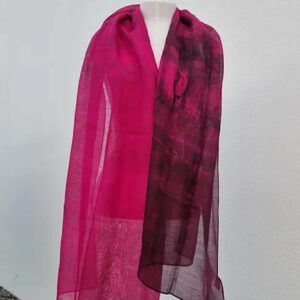 Skjerf Magenta i lin/modal/silke - Bilde 5