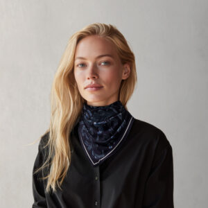 Månerose silkesjal - Bilde 2