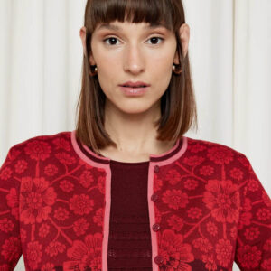 Marit cardigan Rød - Bilde 2