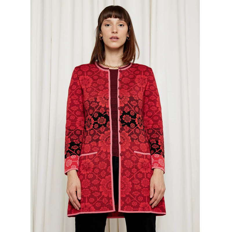 Marit cardigan Rød - Bilde 4