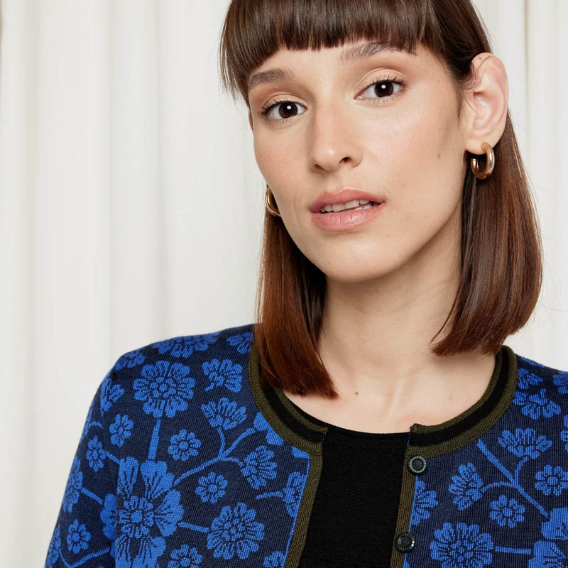 Marit cardigan blå - Bilde 3