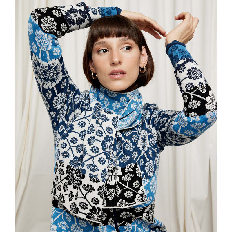 Marit skjerf blå - Bilde 3